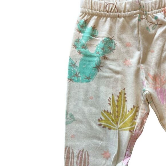 NWT Dot Dot Smile Cactus Print Light Pink Leggings 2T - Picture 2 of 5